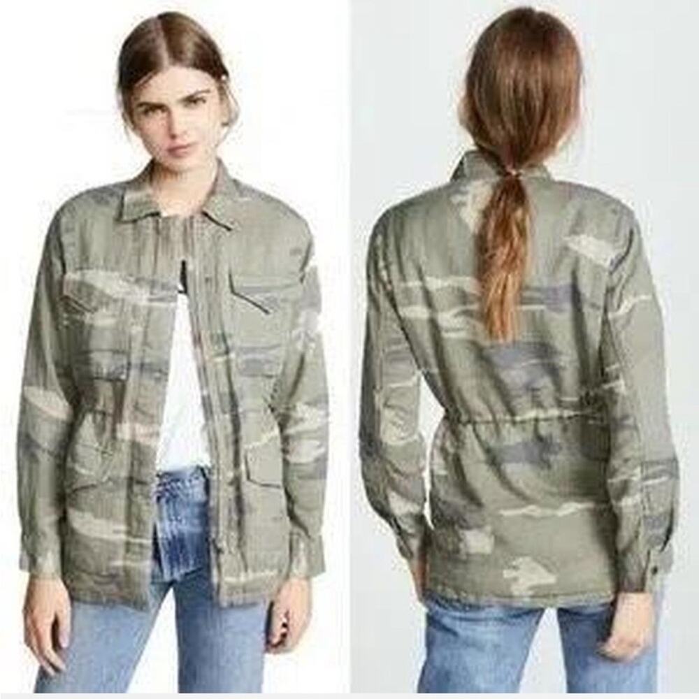 NWOT Rails Women's Whitaker Camo Jacket Faux Fur Lining